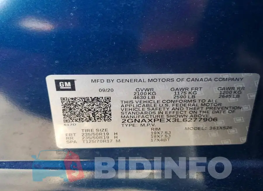 2GNAXPEX3L6277906 Photo# 14
