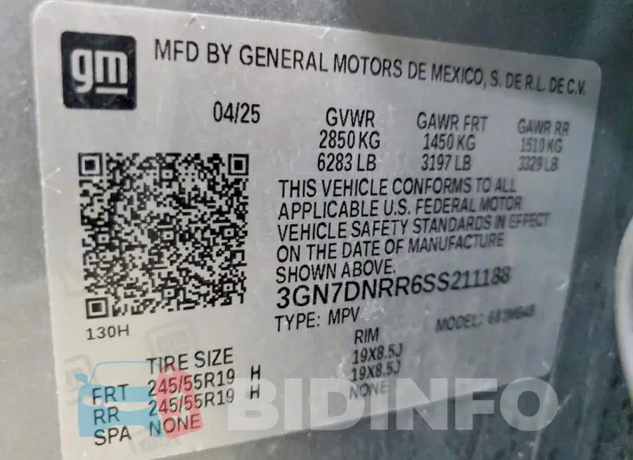 3GN7DNRR6SS211188 Photo# 13