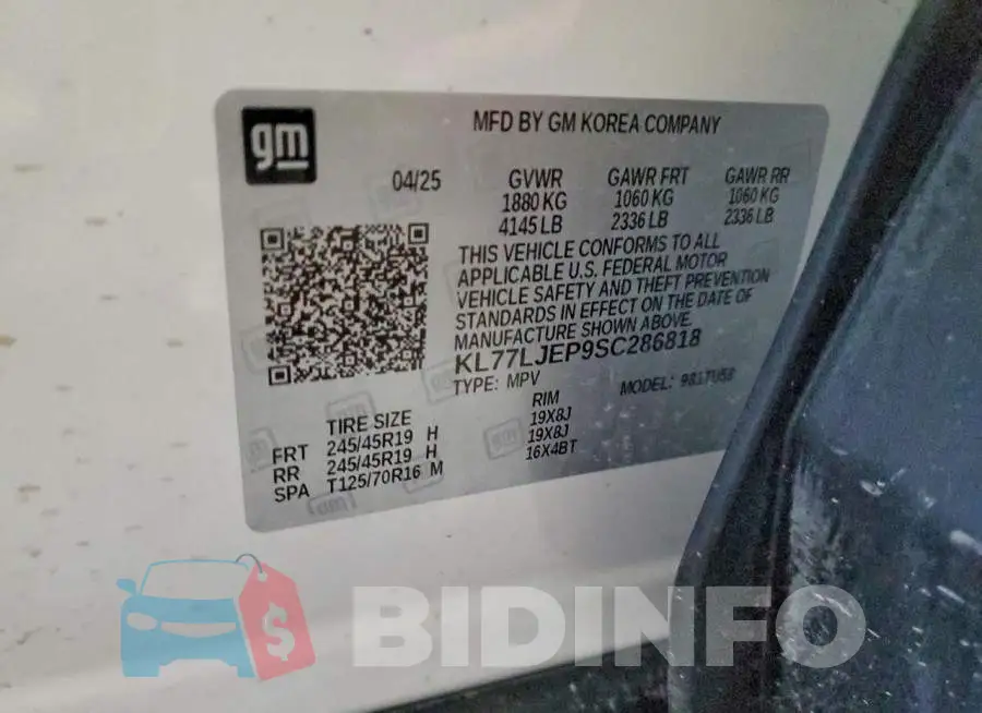 KL77LJEP9SC286818 Photo# 13