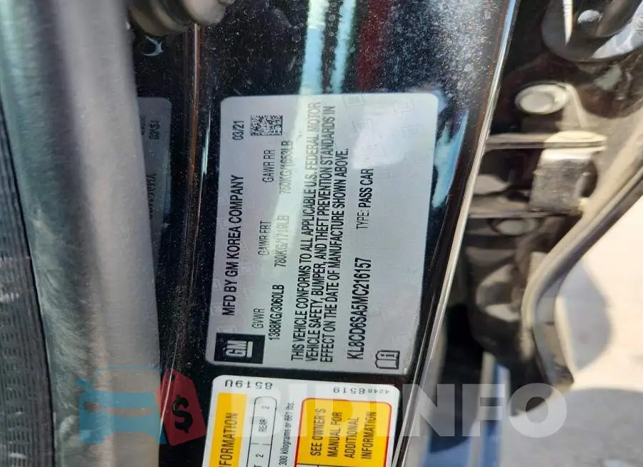 KL8CD6SA5MC216157 Photo# 13
