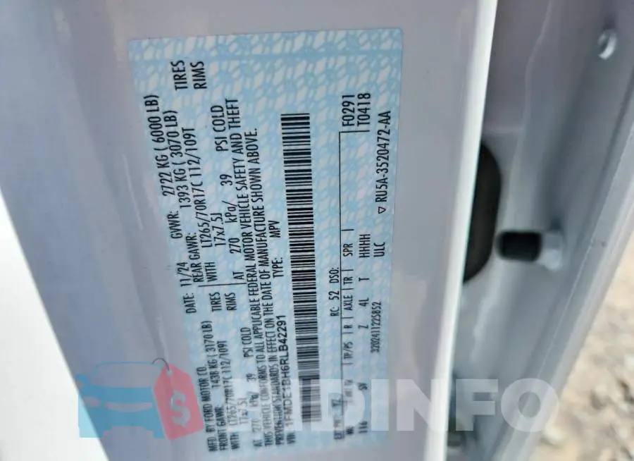 1FMDE1BH6RLB42291 Photo# 13
