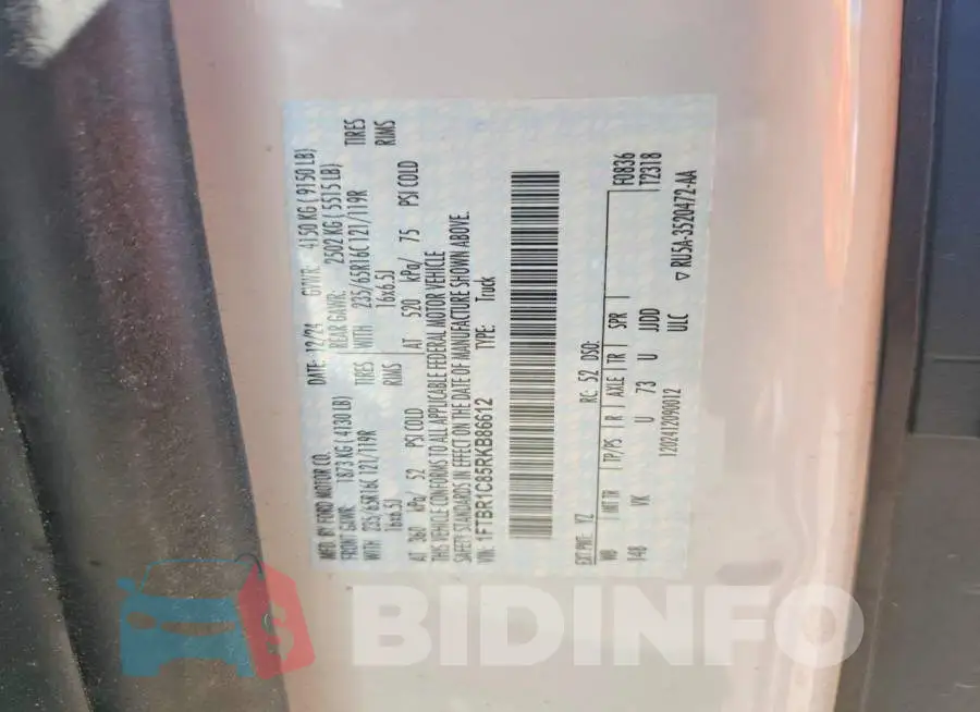 1FTBR1C85RKB86612 Photo# 13