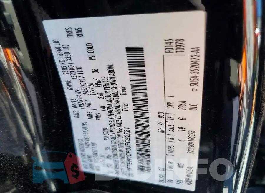 1FTEW1CP0JFC92721 Photo# 12