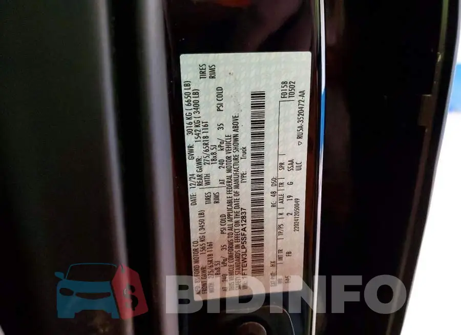 1FTEW3LP5SFA12837 Photo# 12