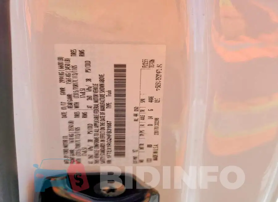 1FTEX1RG2HFB31687 Photo# 12