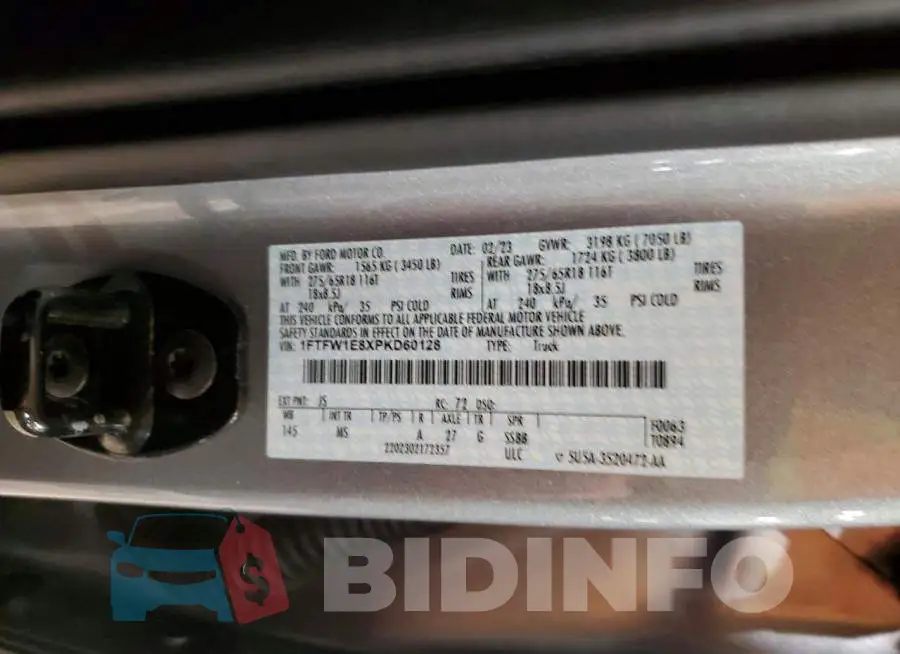 1FTFW1E8XPKD60128 Photo# 12