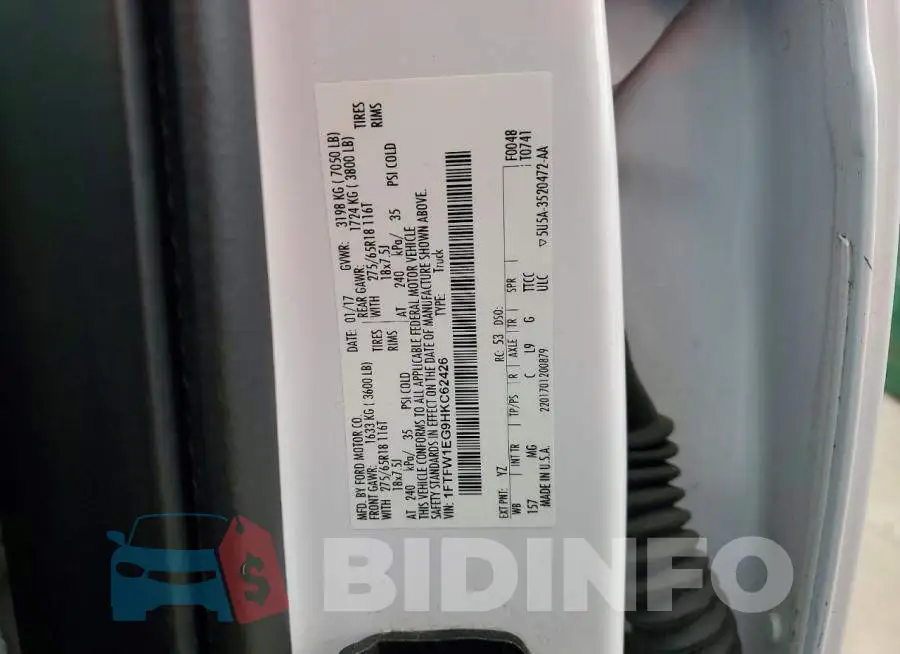 1FTFW1EG9HKC62426 Photo# 12