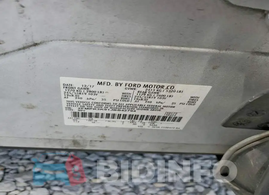 2FMPK3K91JBB42794 Photo# 13