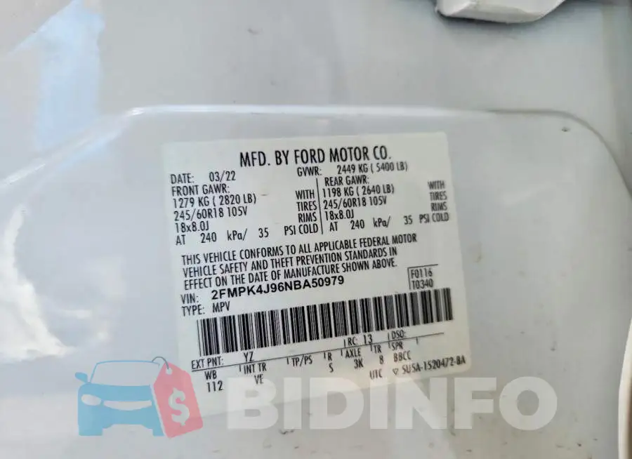 2FMPK4J96NBA50979 Photo# 14