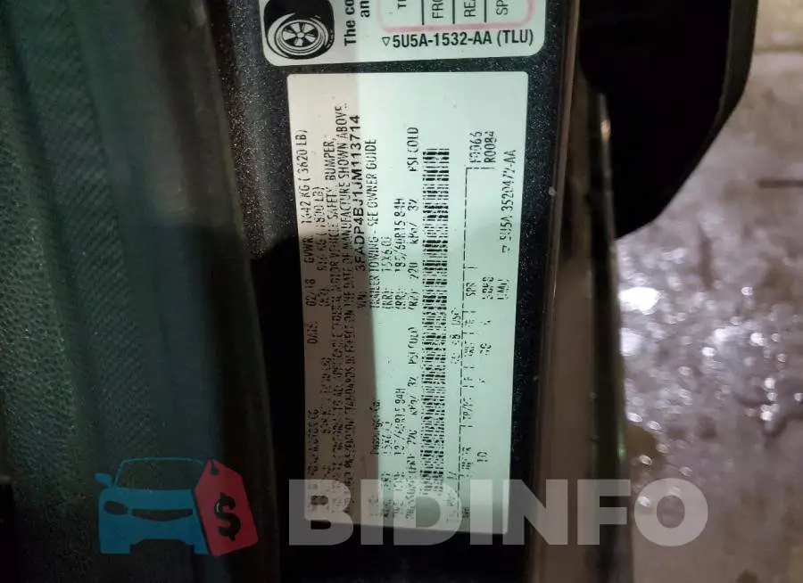3FADP4BJ1JM113714 Photo# 12