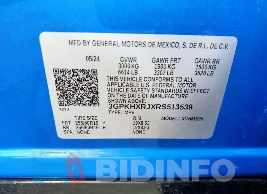 3GPKHXRJXRS513539 Photo# 13