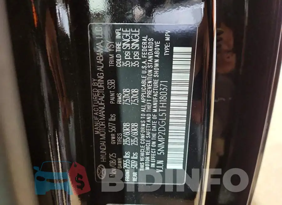 5NMP2DGL5TH180371 Photo# 13