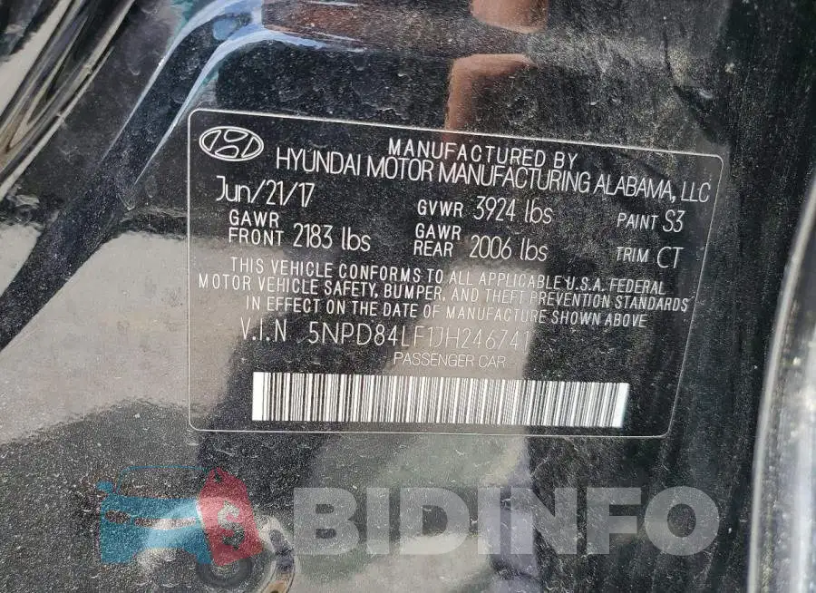 5NPD84LF1JH246741 Photo# 13