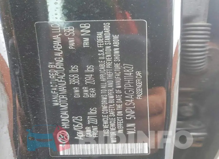 5NPLS4AG7PH114827 Photo# 13