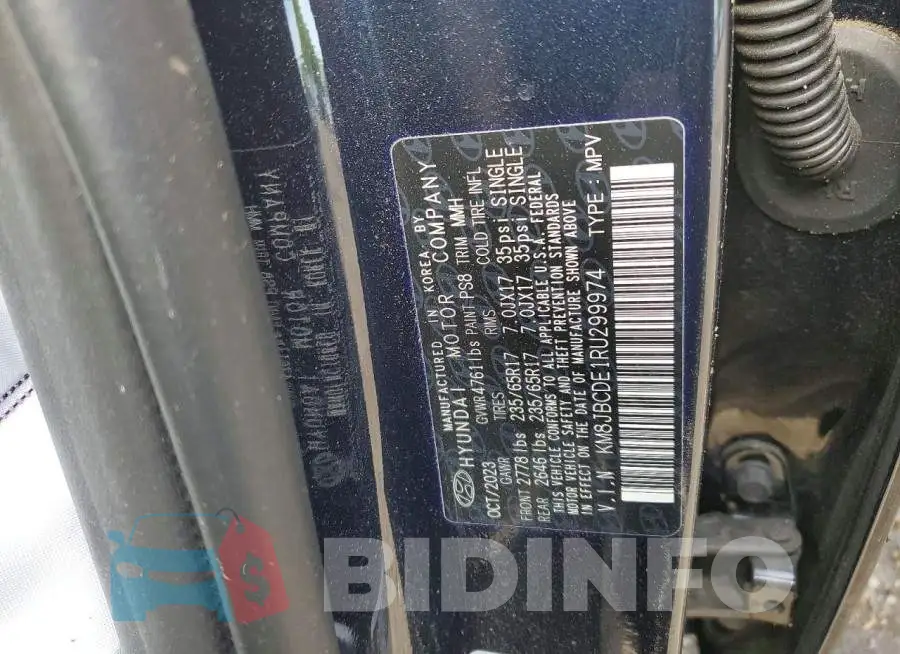 KM8JBCDE1RU299974 Photo# 12