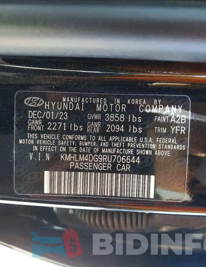 KMHLM4DG9RU706644 Photo# 12