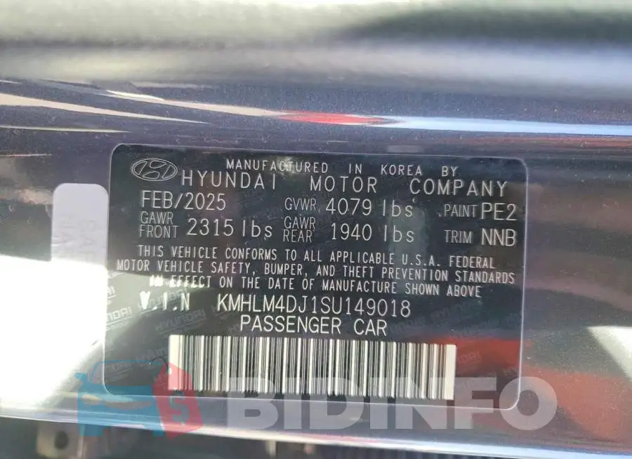 KMHLM4DJ1SU149018 Photo# 13