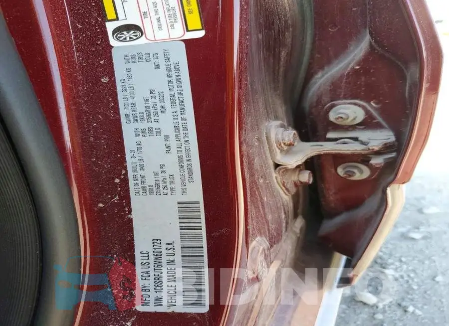 1C6SRFJT6MN601729 Photo# 12