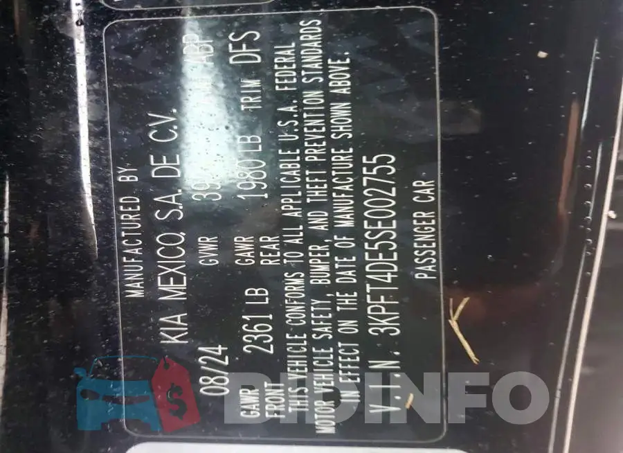 3KPFT4DE5SE002755 Photo# 12