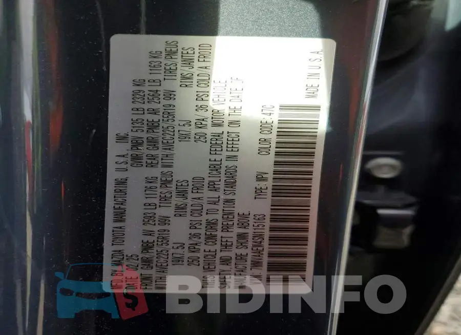 7MMVAAEW4SN115163 Photo# 14