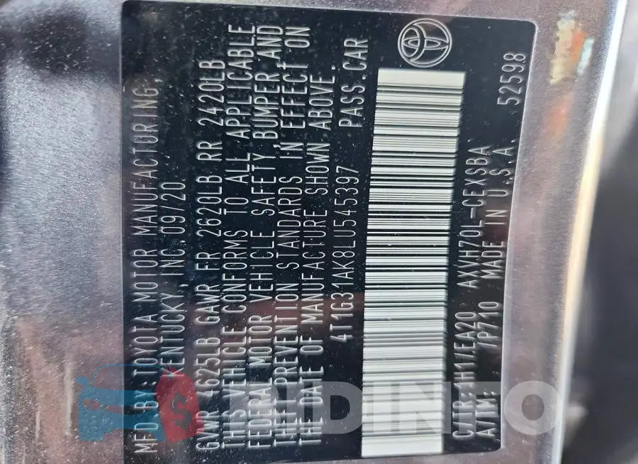 4T1G31AK8LU545397 Photo# 13