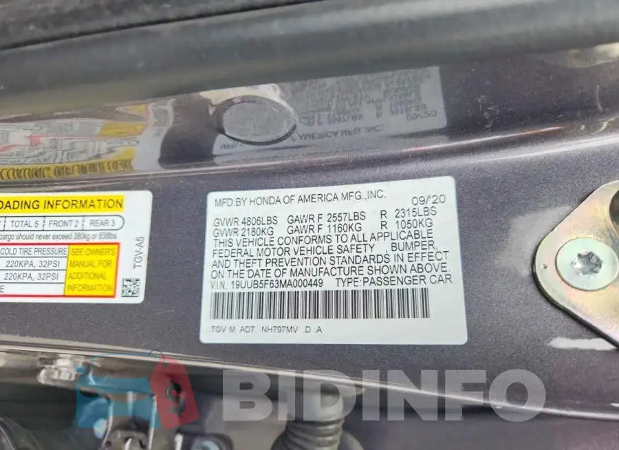 19UUB5F63MA000449 Photo# 12