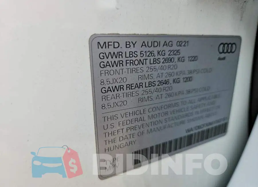 WA1DECF30M1093151 Photo# 14