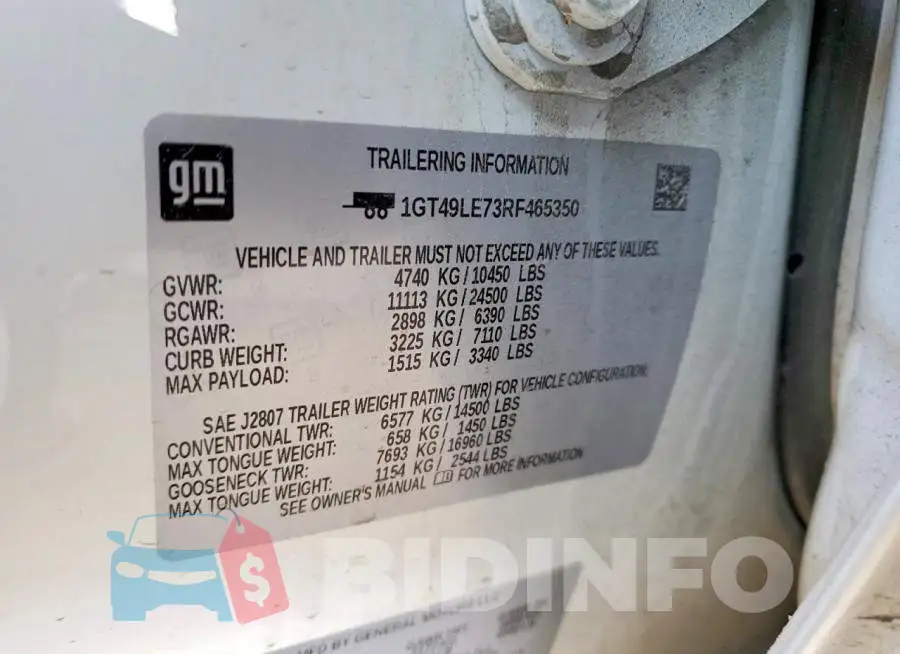 1GT49LE73RF465350 Photo# 12
