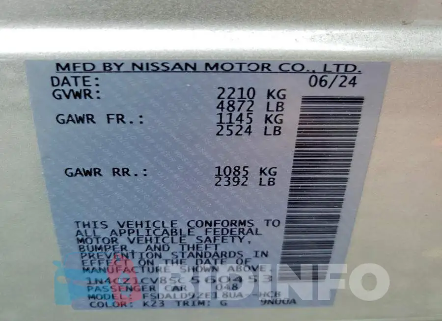 1N4CZ1CV8SC560453 Photo# 14