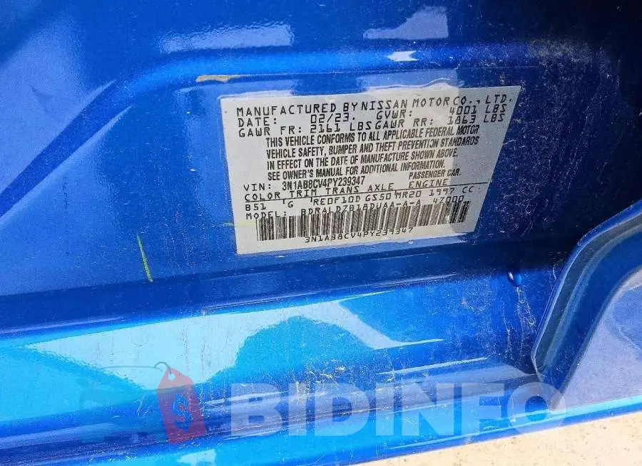 3N1AB8CV4PY239347 Photo# 12