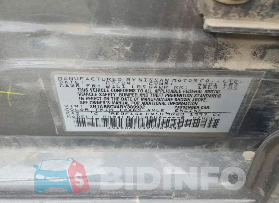 3N1AB8CV4RY389932 Photo# 12
