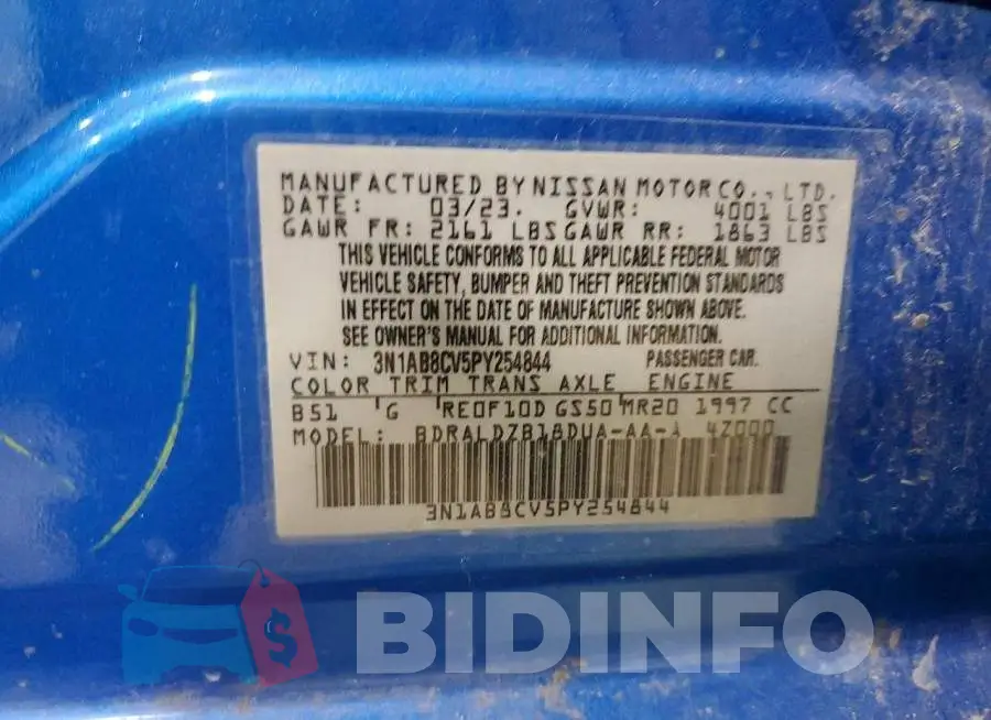 3N1AB8CV5PY254844 Photo# 12