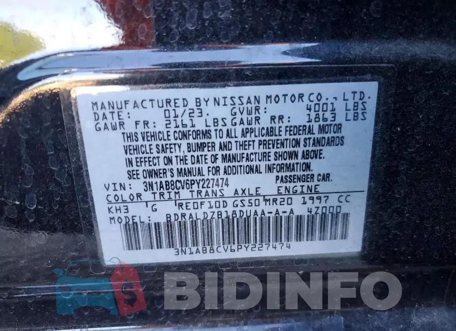 3N1AB8CV6PY227474 Photo# 12