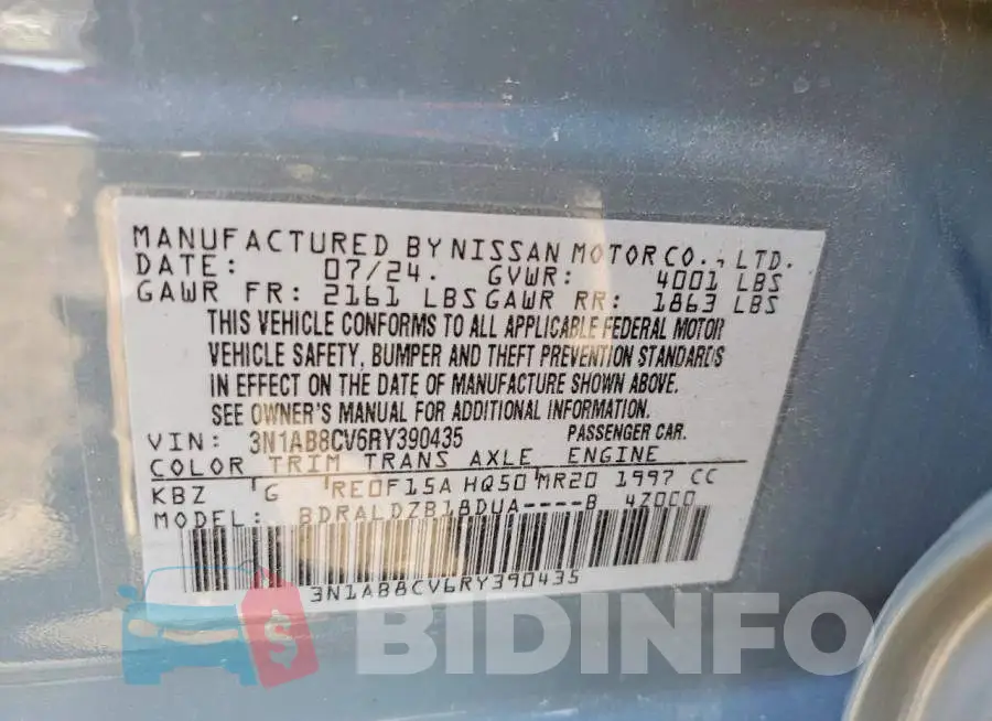 3N1AB8CV6RY390435 Photo# 12
