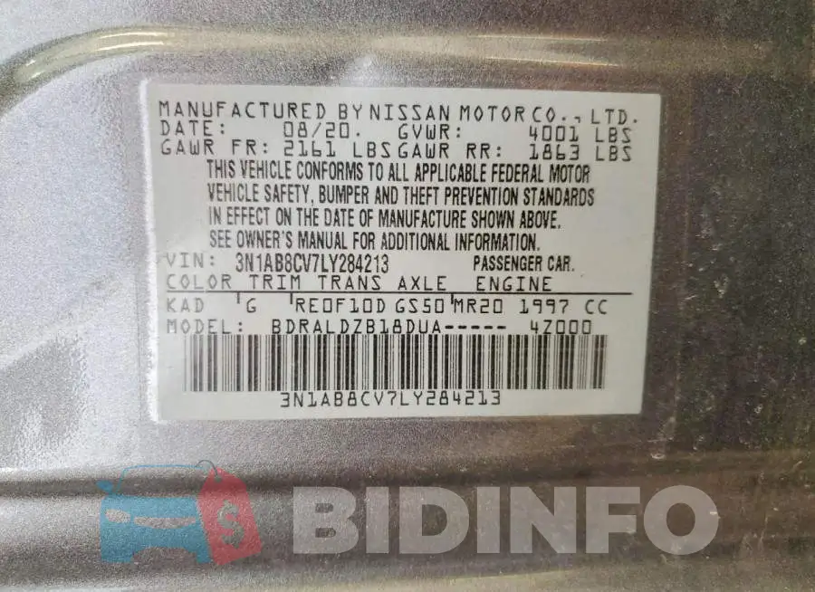 3N1AB8CV7LY284213 Photo# 12