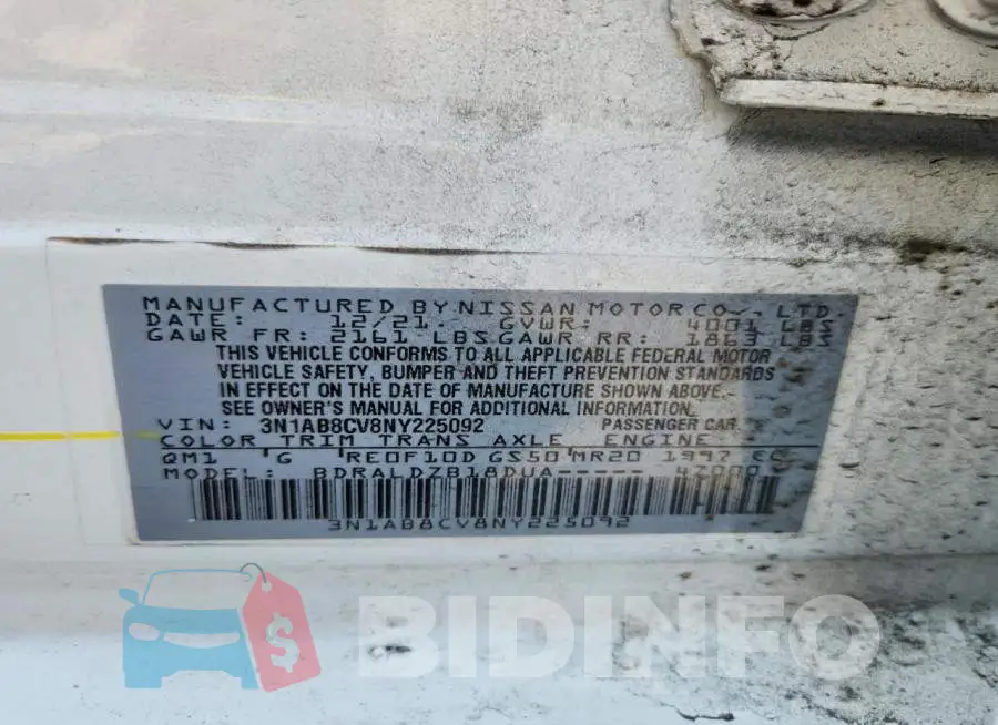 3N1AB8CV8NY225092 Photo# 12