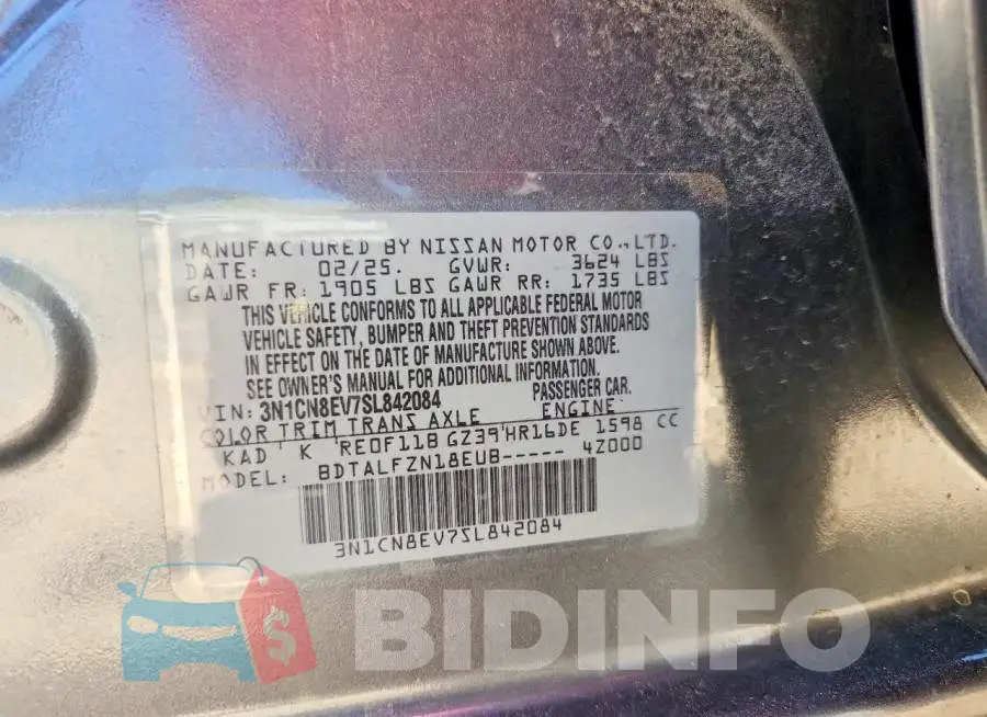 3N1CN8EV7SL842084 Photo# 12
