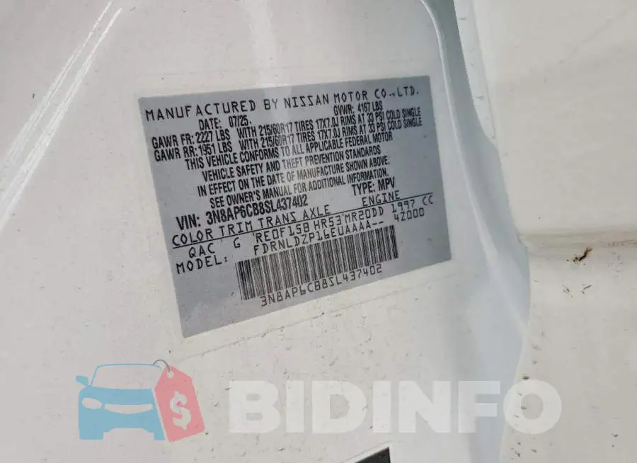 3N8AP6CB8SL437402 Photo# 14