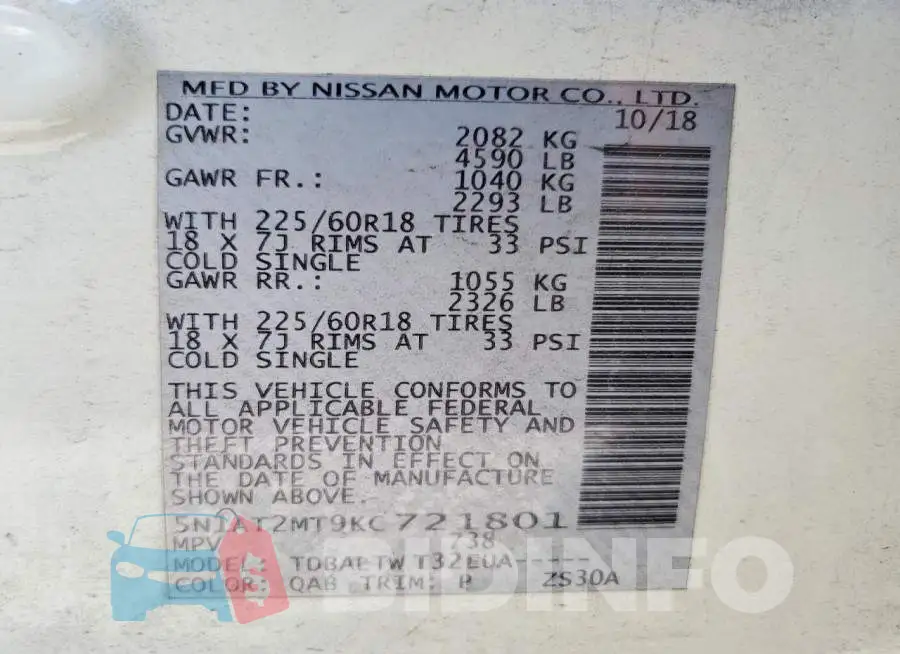 5N1AT2MT9KC721801 Photo# 13