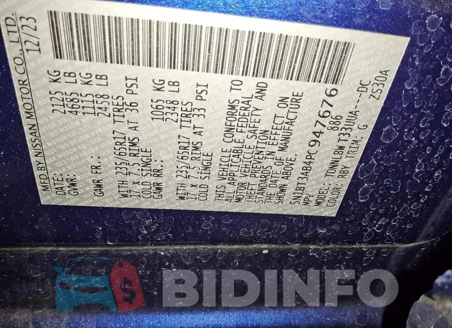 5N1BT3AB4PC947676 Photo# 14