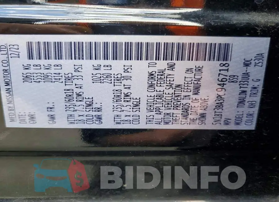 5N1BT3BA3PC946718 Photo# 13