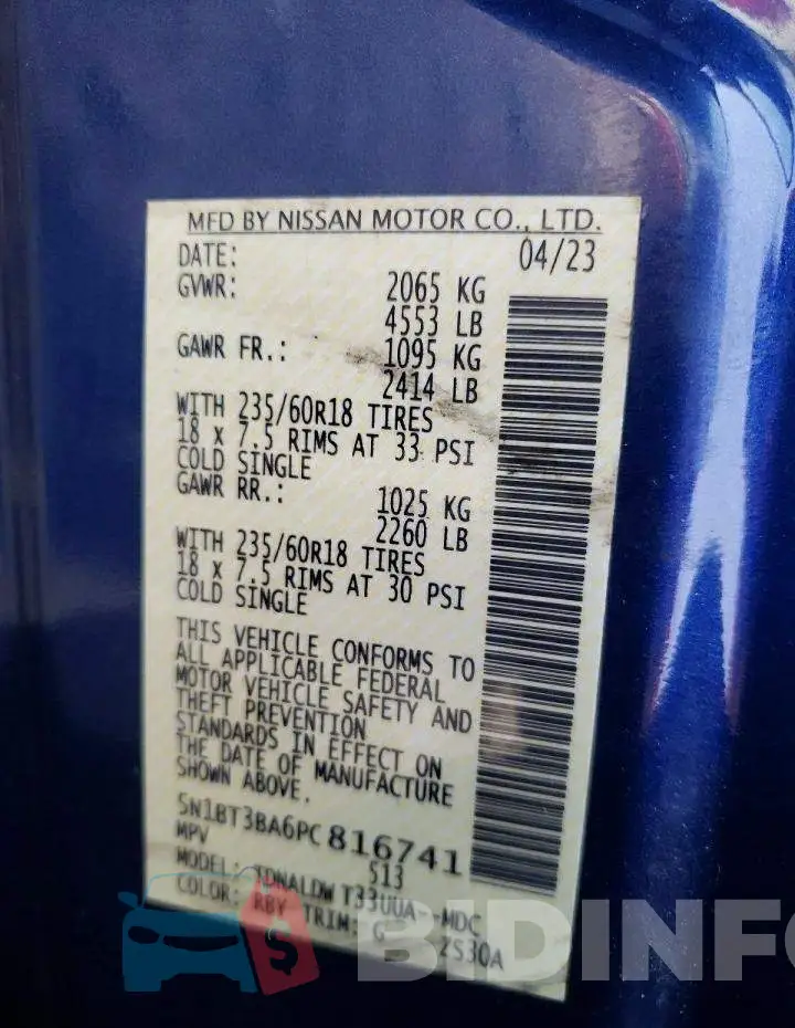 5N1BT3BA6PC816741 Photo# 14