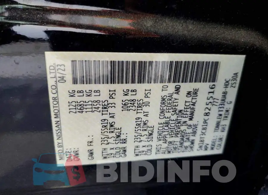 5N1BT3CB1PC825516 Photo# 13