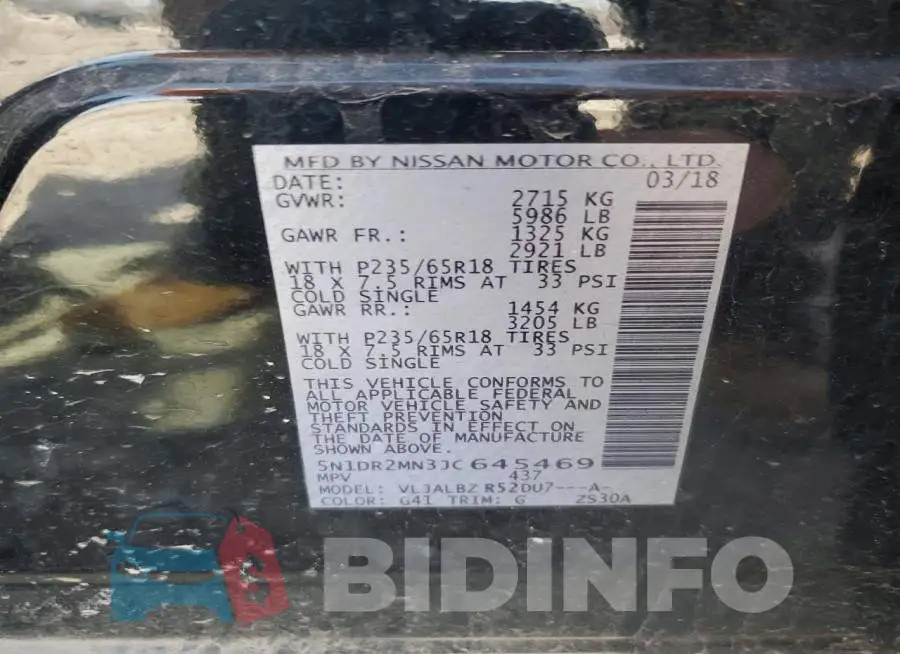 5N1DR2MN3JC645469 Photo# 13
