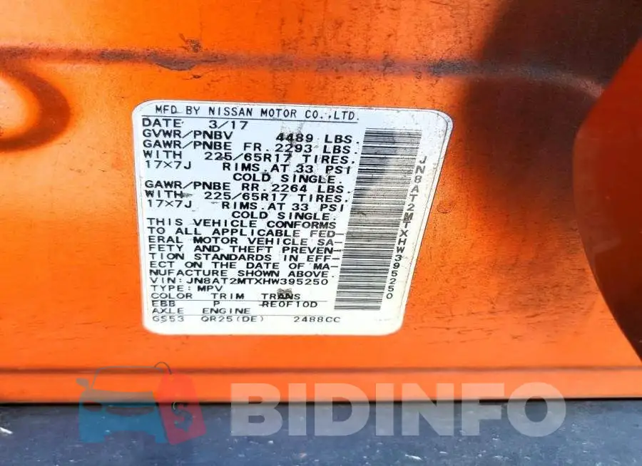 JN8AT2MTXHW395250 Photo# 13