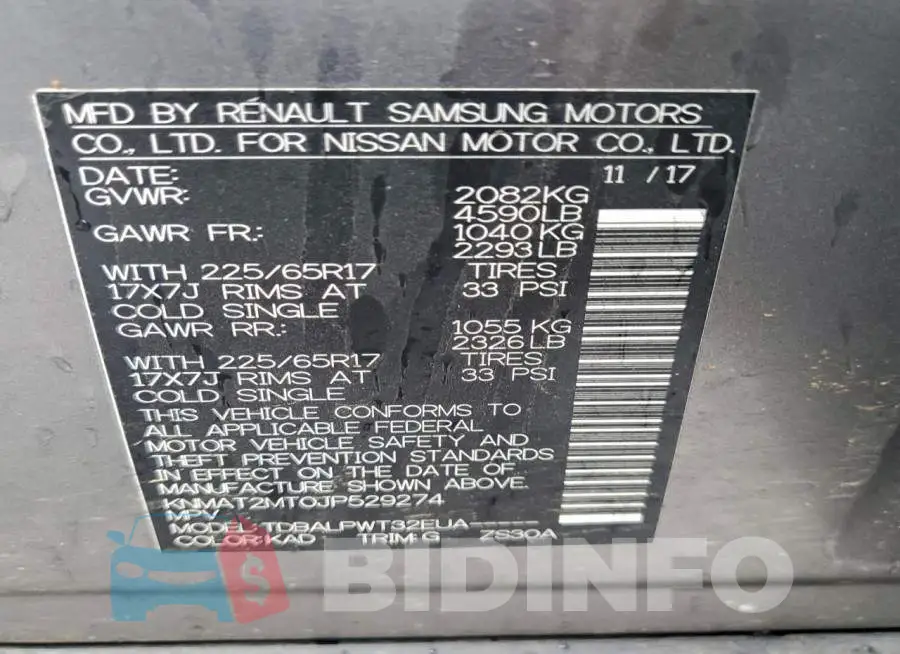 KNMAT2MT0JP529274 Photo# 13