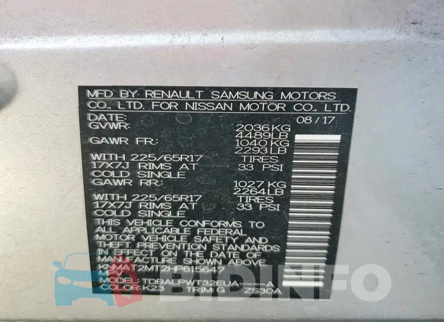 KNMAT2MT2HP615647 Photo# 13