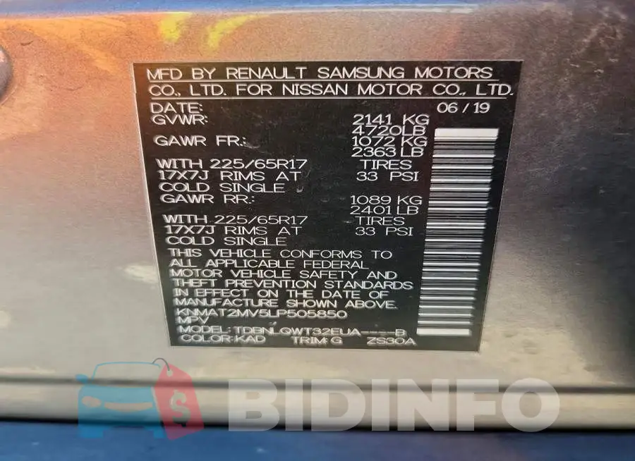 KNMAT2MV5LP505850 Photo# 13
