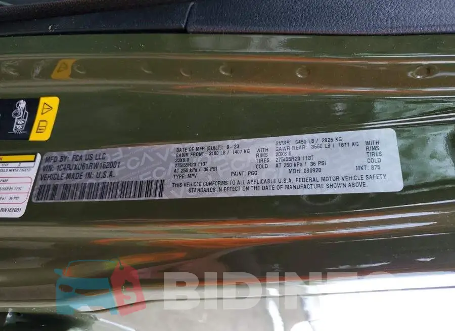 1C4RJXU61RW162001 Photo# 12