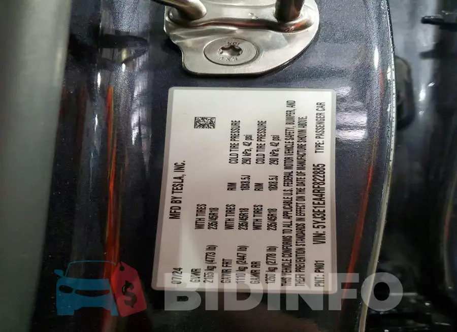 5YJ3E1EA4RF822885 Photo# 14